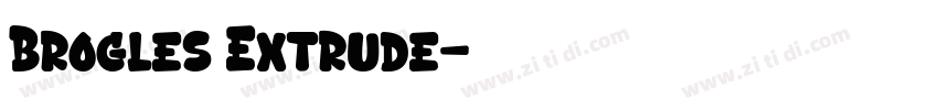 Brogles Extrude字体转换 Brogles Extrude字体转换